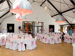 Hochzeitsdekoration pink